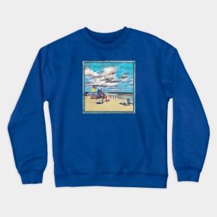 Ocean Grove Beach Day Crewneck Sweatshirt